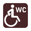 Rollstuhlgängig WC